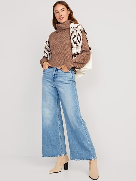 Image number 3 showing, Cropped Turtleneck Sweater
