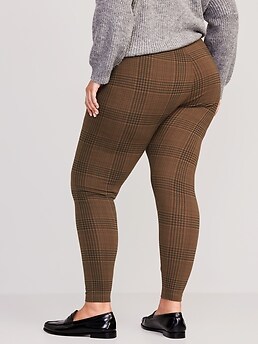 Plaid high waisted clearance leggings