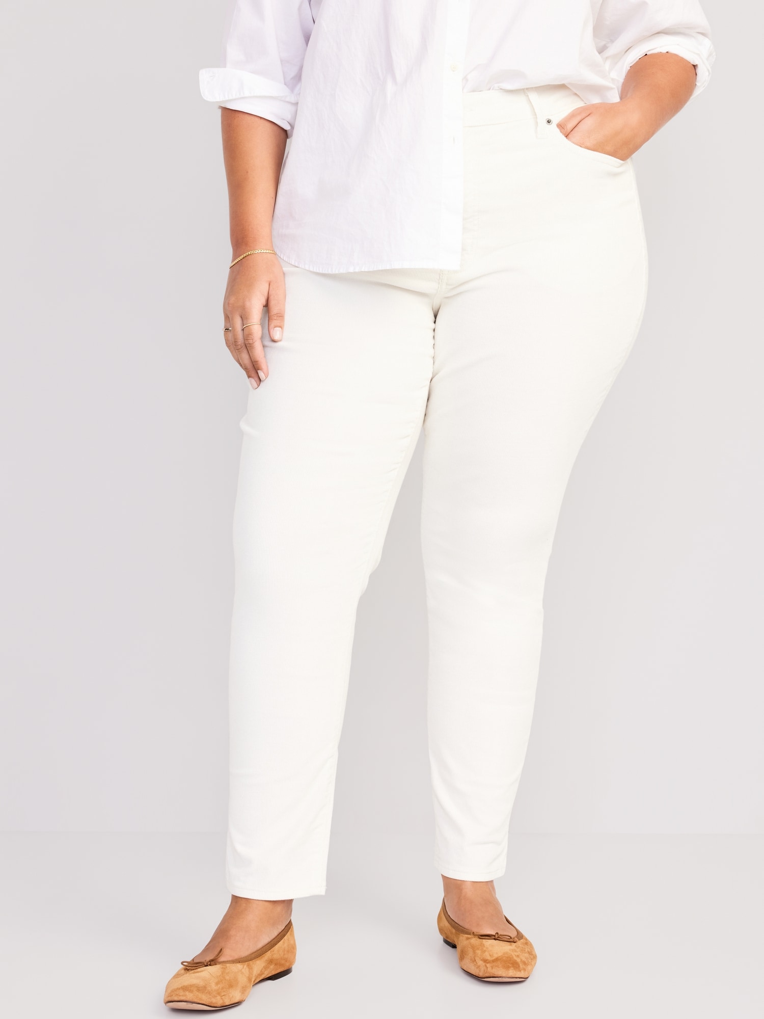 High-Waisted OG Straight Corduroy Ankle Pants | Old Navy