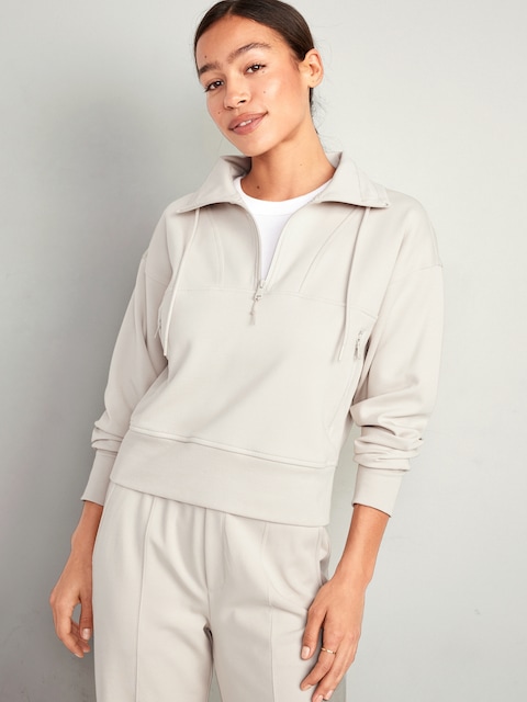 Dynamic Fleece Half-Zip Sweatshirt - Wish Bone