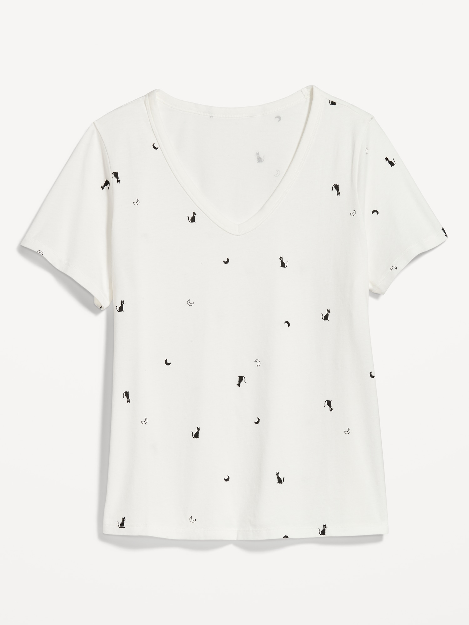 EveryWear Printed V-Neck T-Shirt for Women