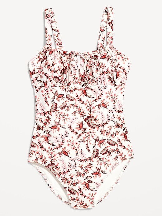Image number 4 showing, Cinched-Tie One-Piece Swimsuit