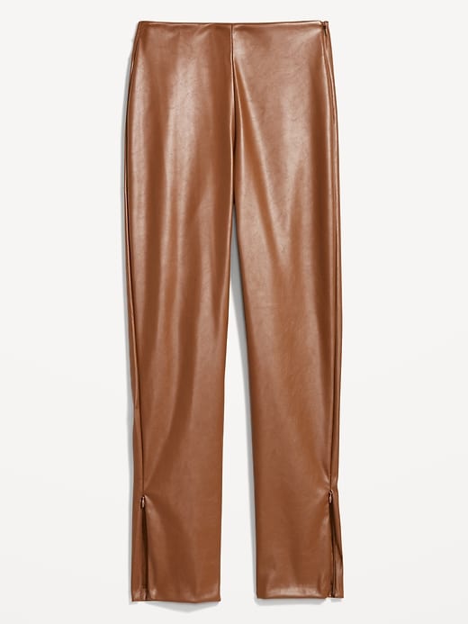 Image number 4 showing, Extra High-Waisted Faux Leather Pants