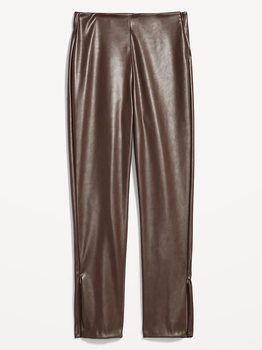 Image number 4 showing, Extra High-Waisted Faux Leather Pants