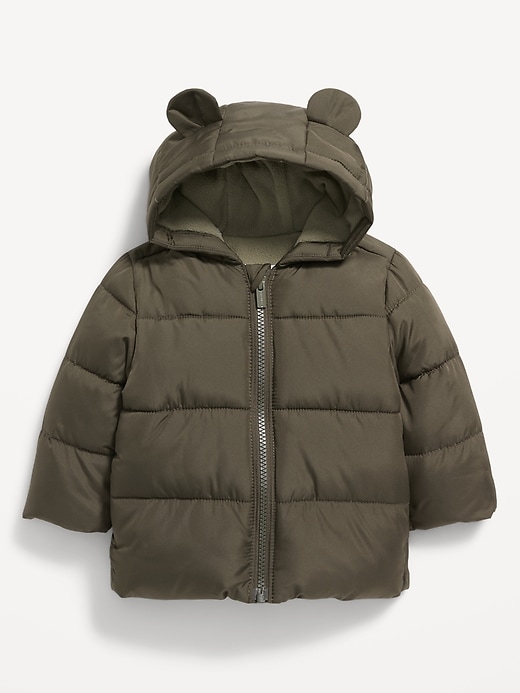View large product image 1 of 2. Unisex Water-Resistant Frost Free Critter Puffer Jacket for Baby