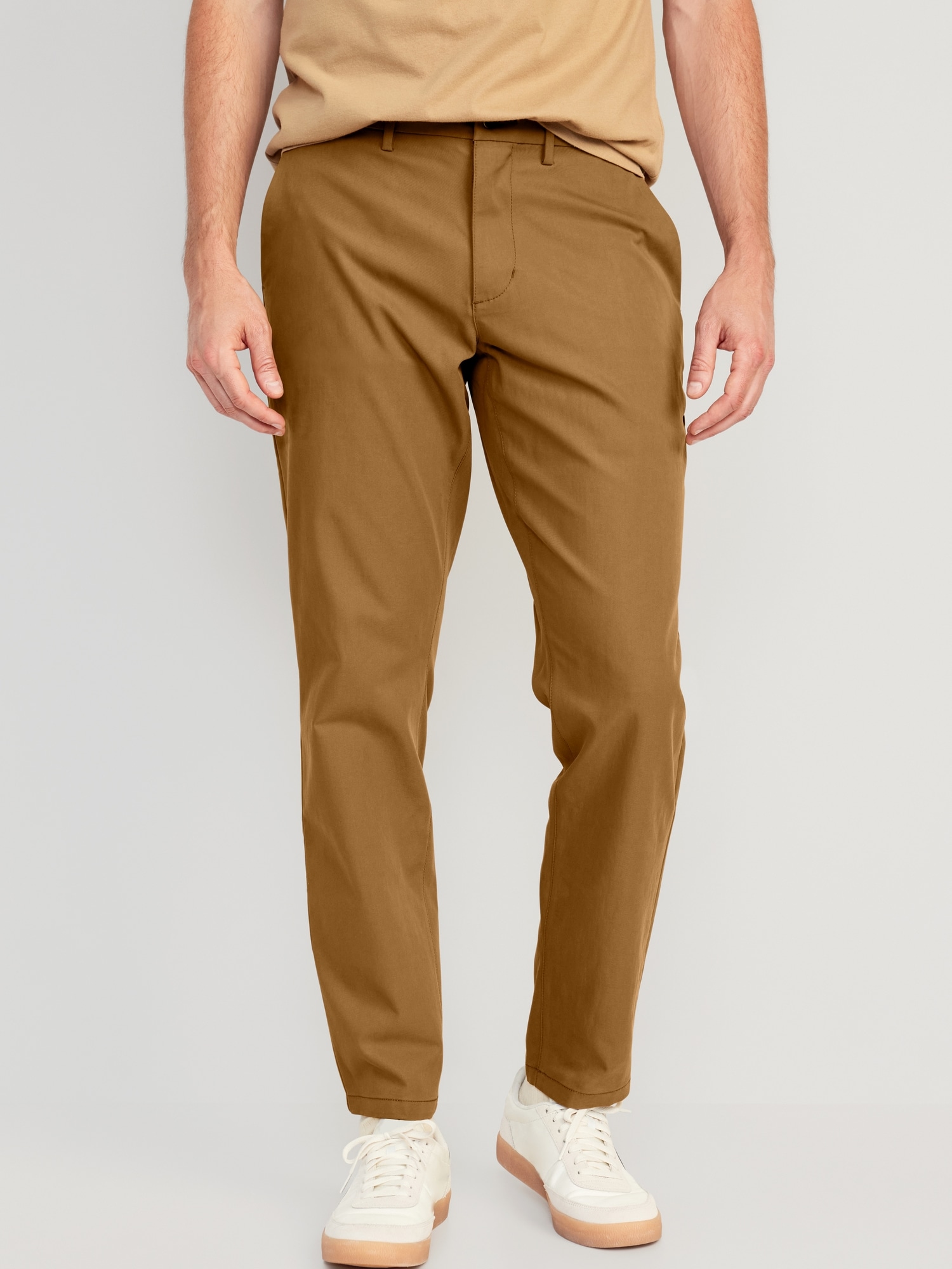 Buy AD by Arvind Men Olive Regular Fit Flat Front Casual Chinos - NNNOW.com