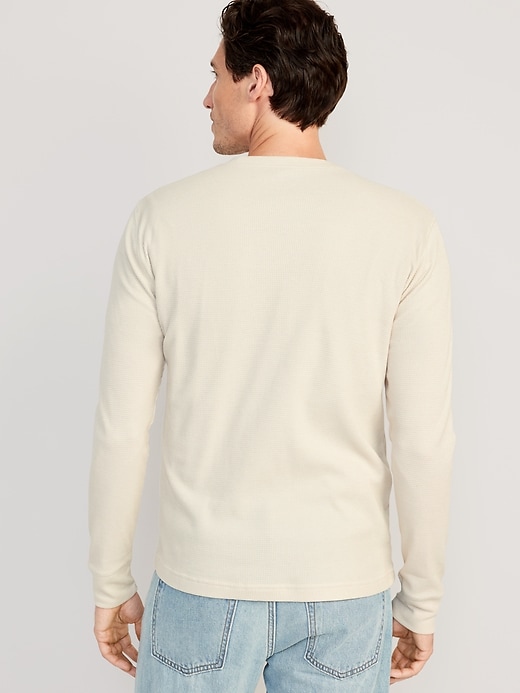 Image number 2 showing, Waffle-Knit Henley T-Shirt