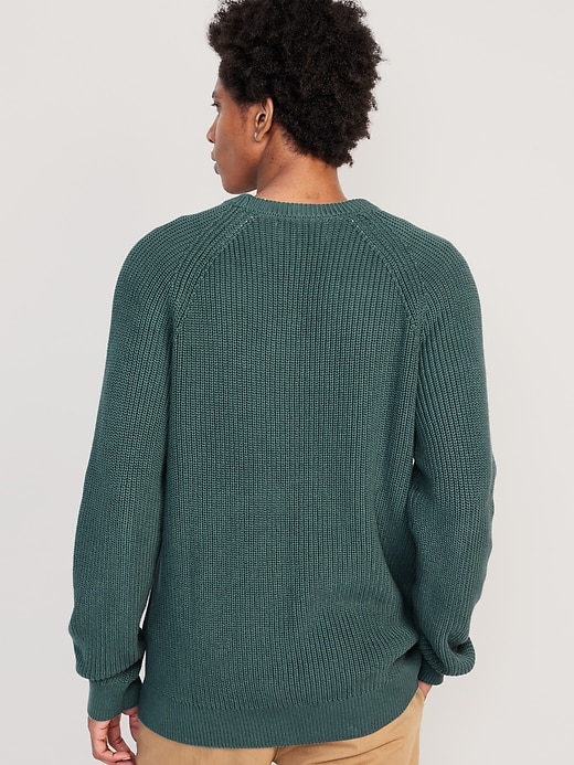 Image number 8 showing, Crew-Neck Shaker-Stitch Sweater