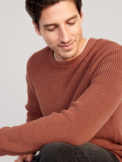 Image number 3 showing, Crew-Neck Shaker-Stitch Sweater