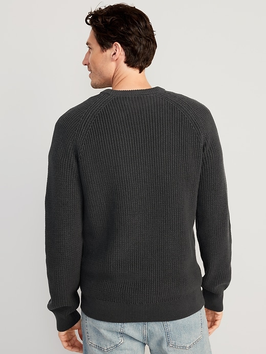 Image number 2 showing, Crew-Neck Shaker-Stitch Sweater