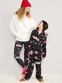 View large product image 3 of 3. Gender-Neutral Graphic Snug-Fit Pajama Set for Kids