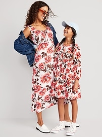 View large product image 3 of 3. Printed Smocked Shirt Dress for Toddler Girls