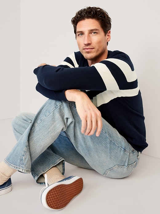 Image number 3 showing, Striped Crew-Neck Sweater