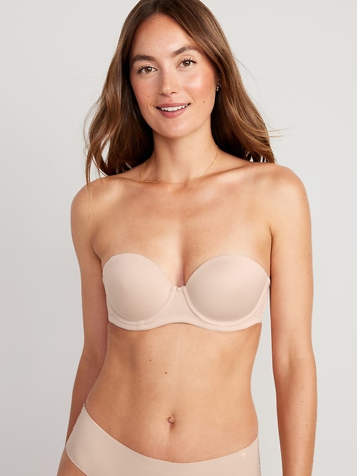 View large product image 1 of 8. Low-Coverage Convertible Strapless Underwire Bra