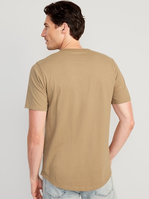 Image number 2 showing, Soft-Washed Curved-Hem T-Shirt