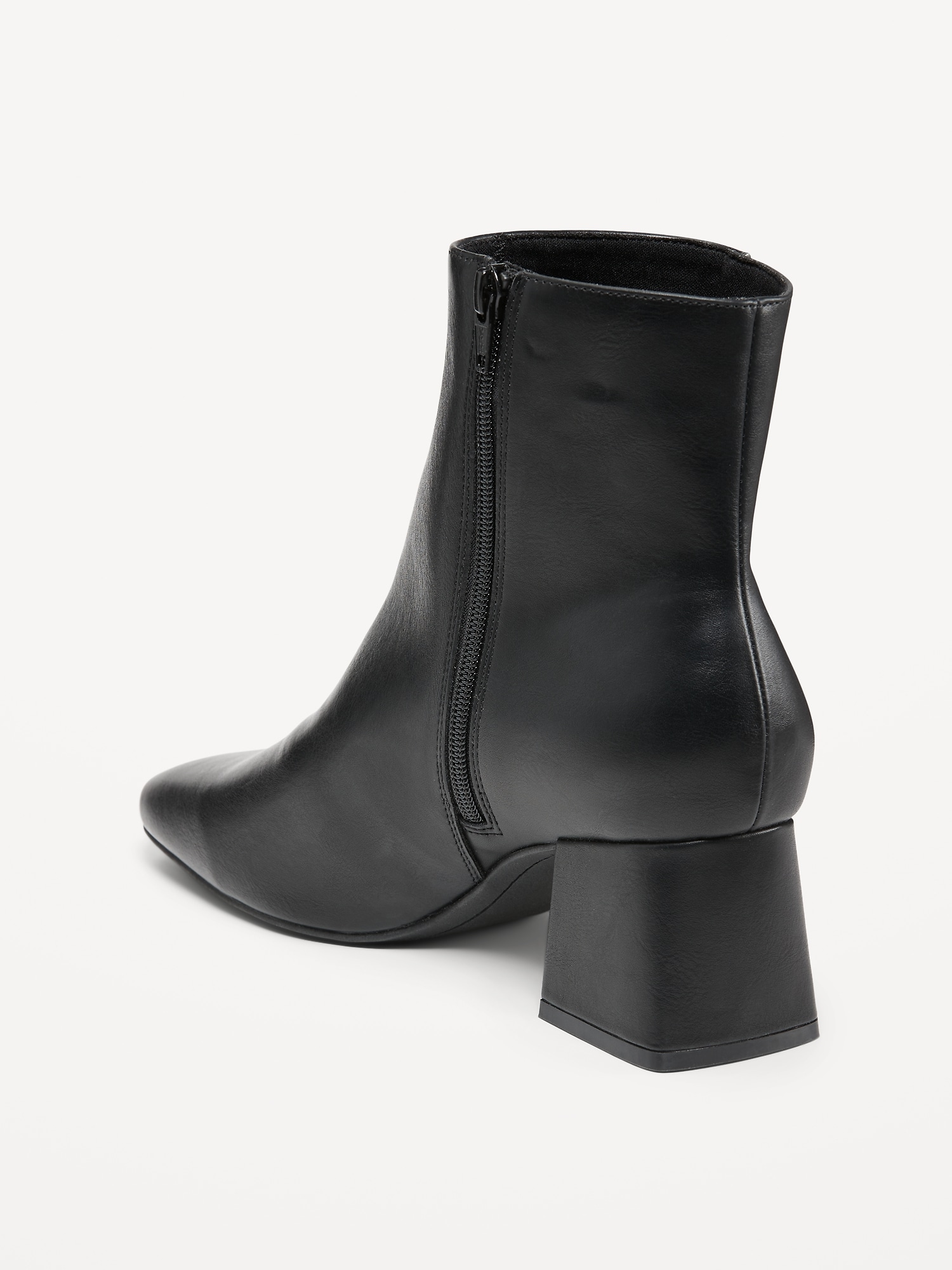 Faux Leather Square Toe Boots for Women | Old Navy