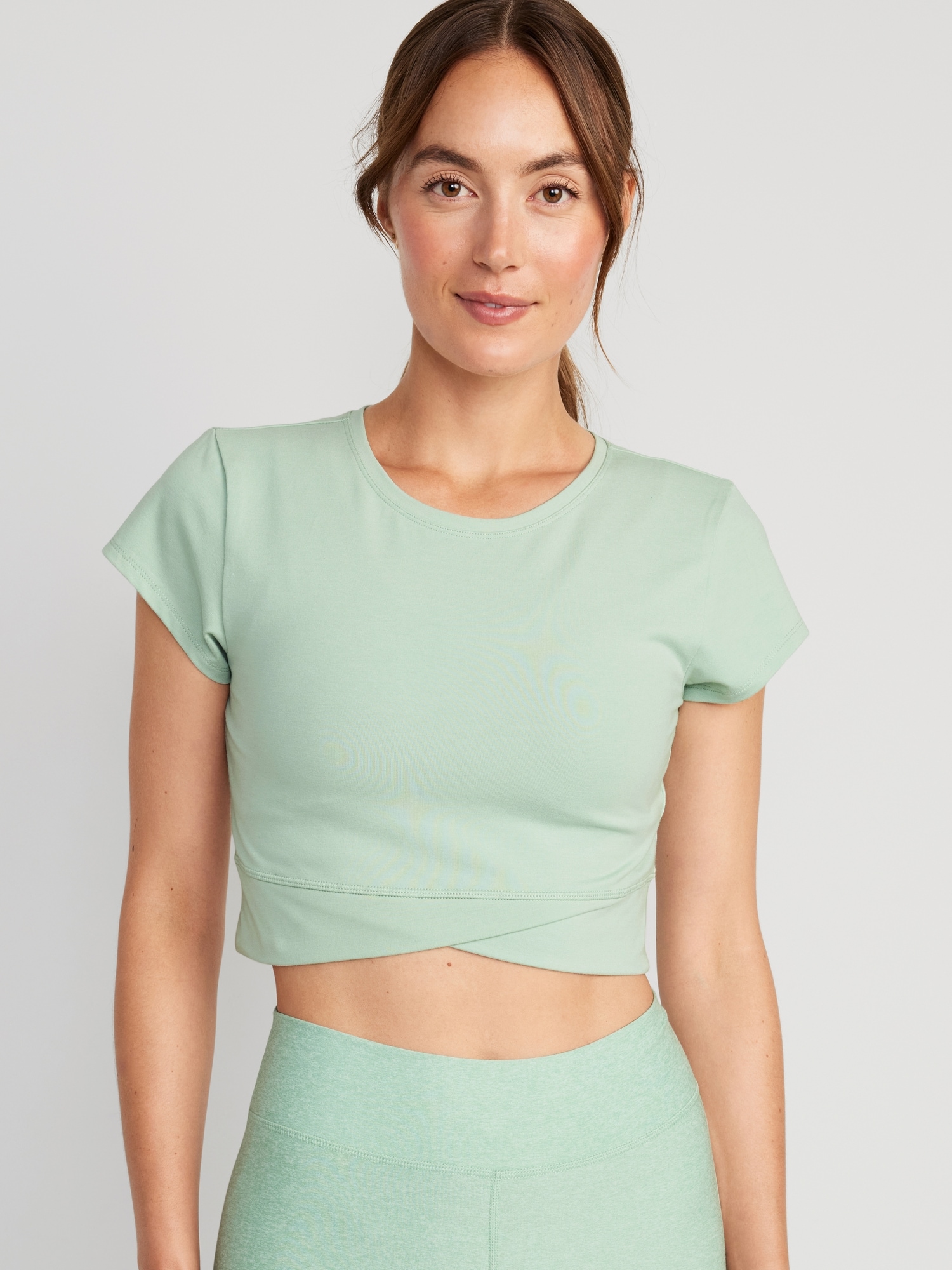Kredsløb rester bryder ud PowerChill Cropped Cross-Front T-Shirt for Women | Old Navy