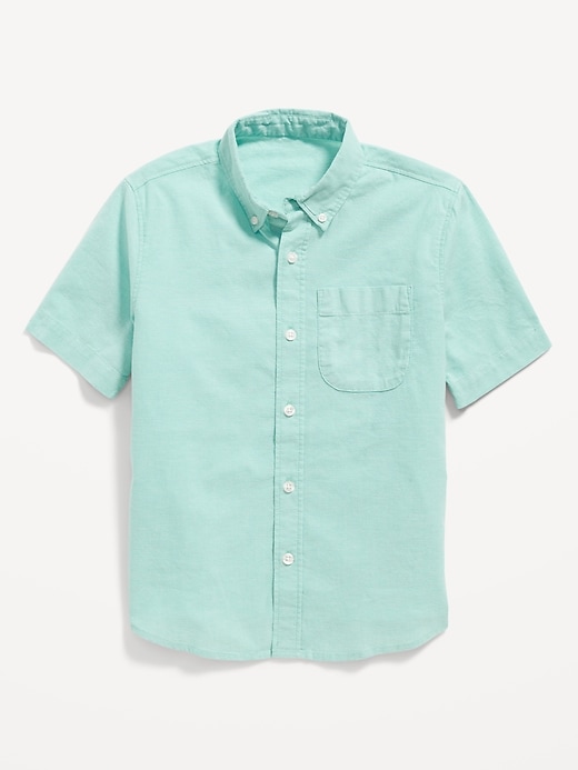 View large product image 1 of 1. Short-Sleeve Oxford Shirt for Boys