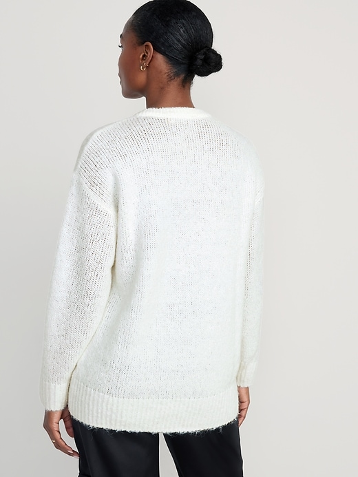 Image number 6 showing, Crew-Neck Tunic Sweater