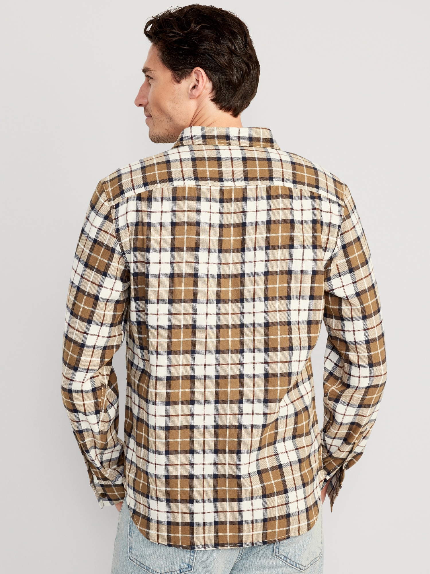 Soft-Brushed Flannel Shacket for Men | Old Navy