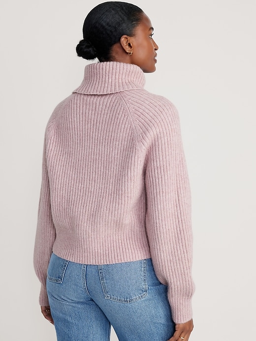 Image number 2 showing, Cropped Turtleneck Sweater