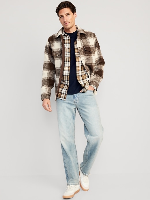 Soft-Brushed Flannel Shacket for Men | Old Navy