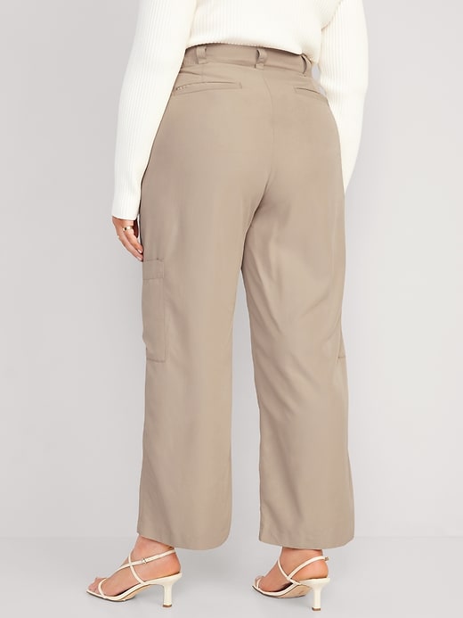 Image number 8 showing, Mid-Rise Cargo Wide-Leg Pants