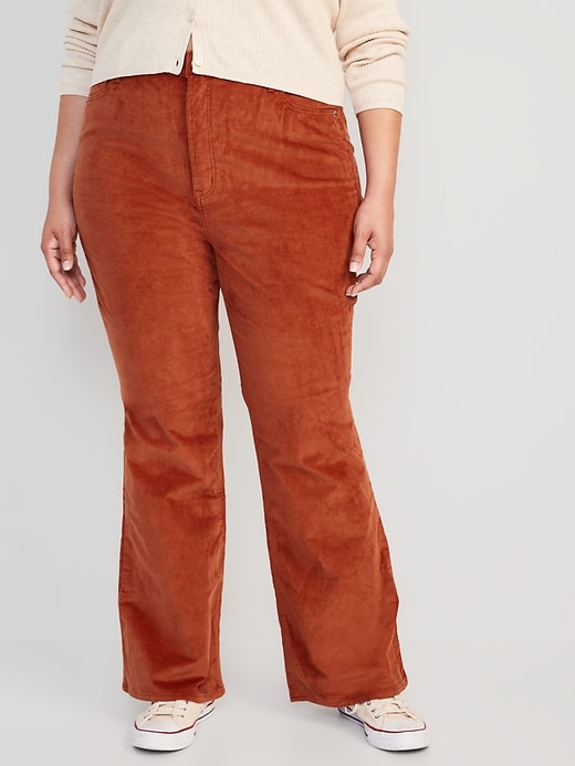 Image number 7 showing, Higher High-Waisted Flare Corduroy Pants