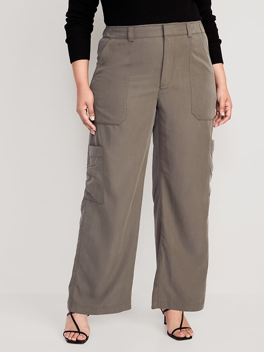 Mid-Rise Cargo Wide-Leg Pants | Old Navy