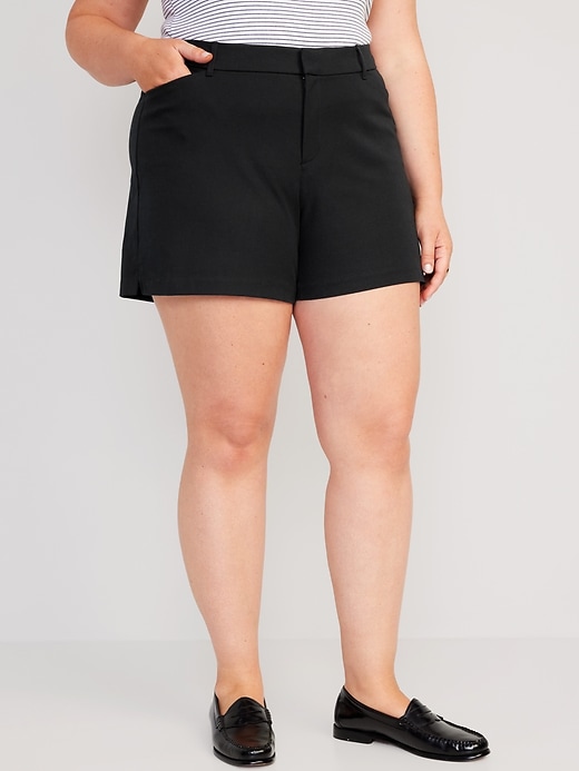 Image number 7 showing, High-Waisted Pixie Trouser Shorts -- 5-inch inseam