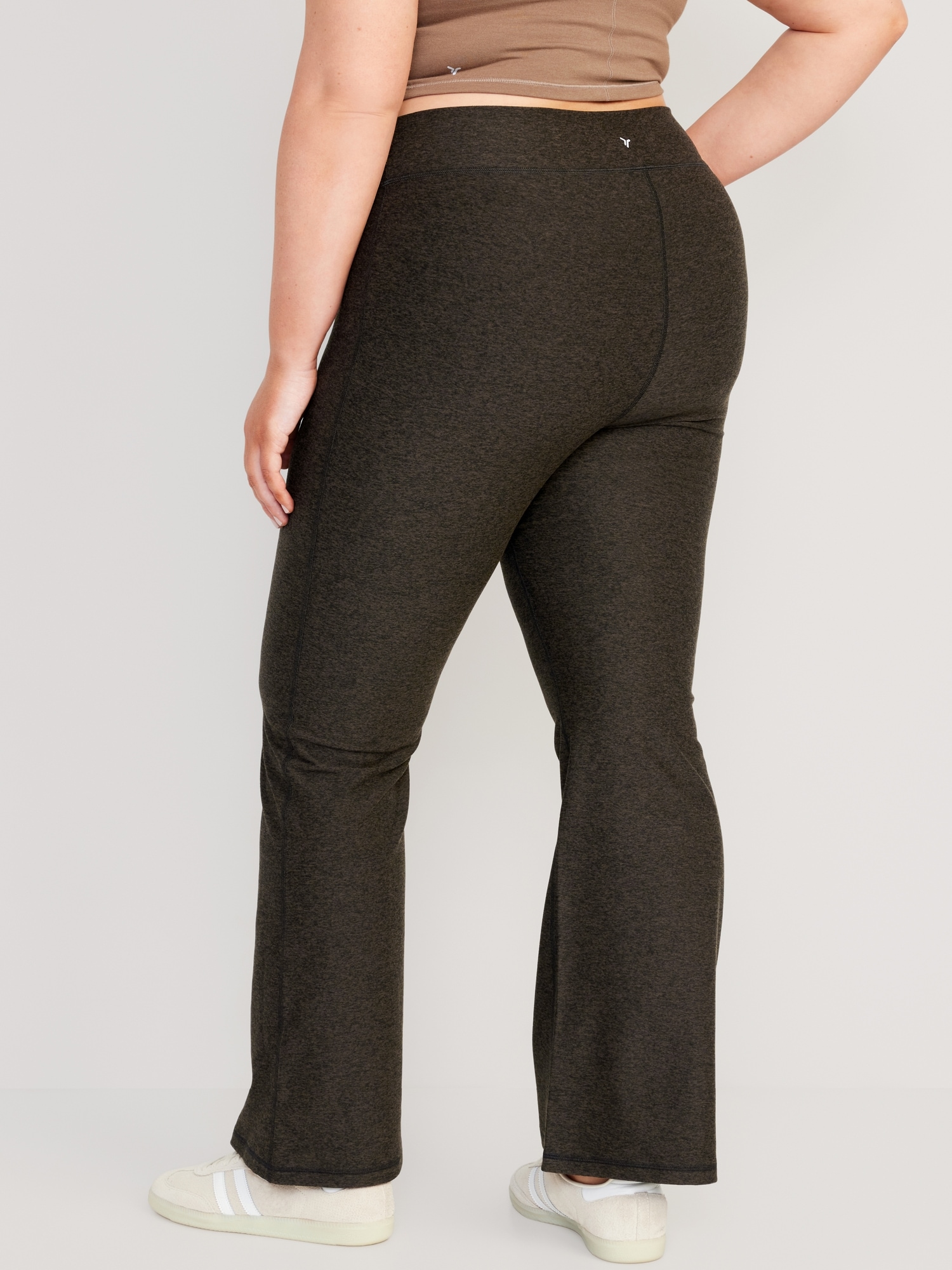 Plus Size High Waisted Flared Pants