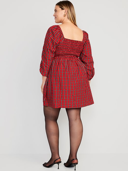 Image number 7 showing, Fit & Flare Long-Sleeve Mini Dress