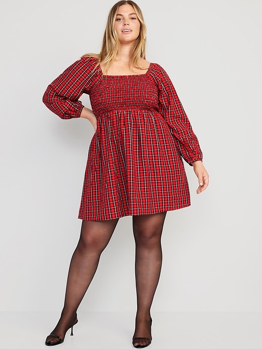 Image number 6 showing, Fit & Flare Long-Sleeve Mini Dress