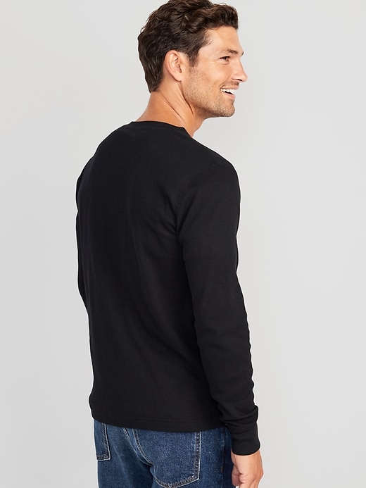 Image number 2 showing, Waffle-Knit Henley T-Shirt