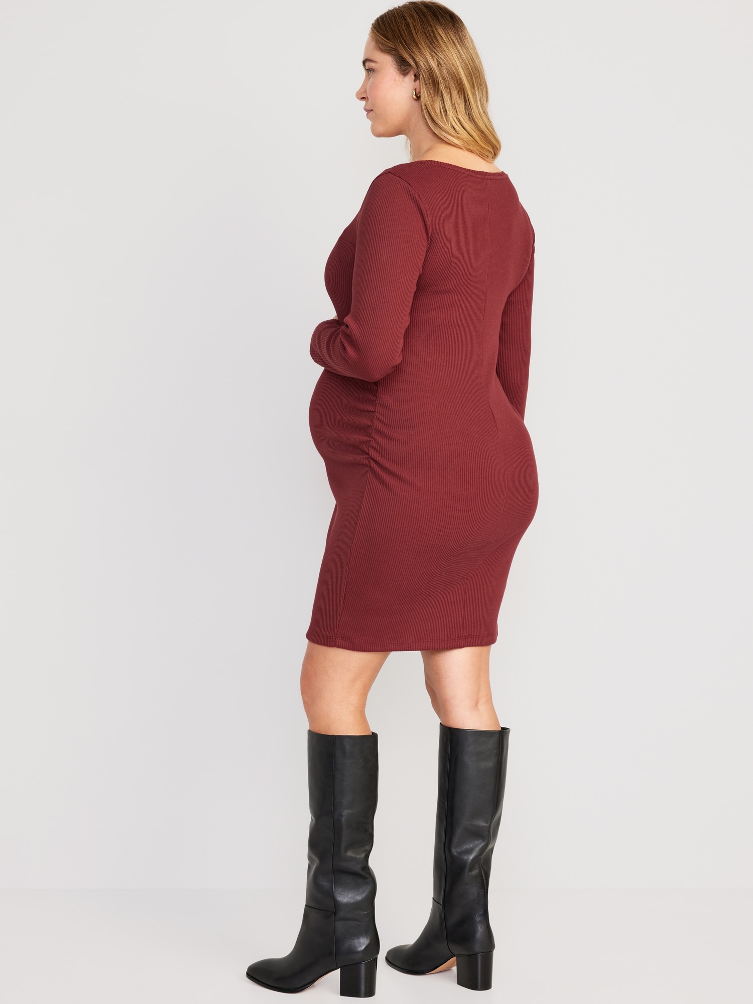 Maternity Long Sleeve Bodycon Dress Old Navy