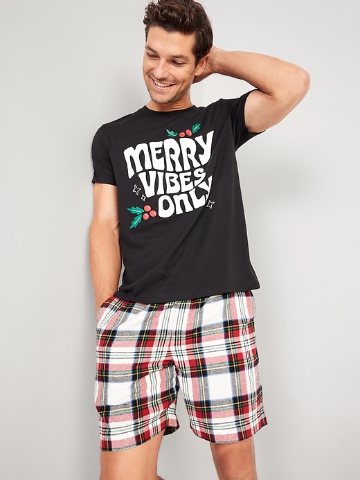 Image number 3 showing, Matching Flannel Pajama Shorts -- 7-inch inseam