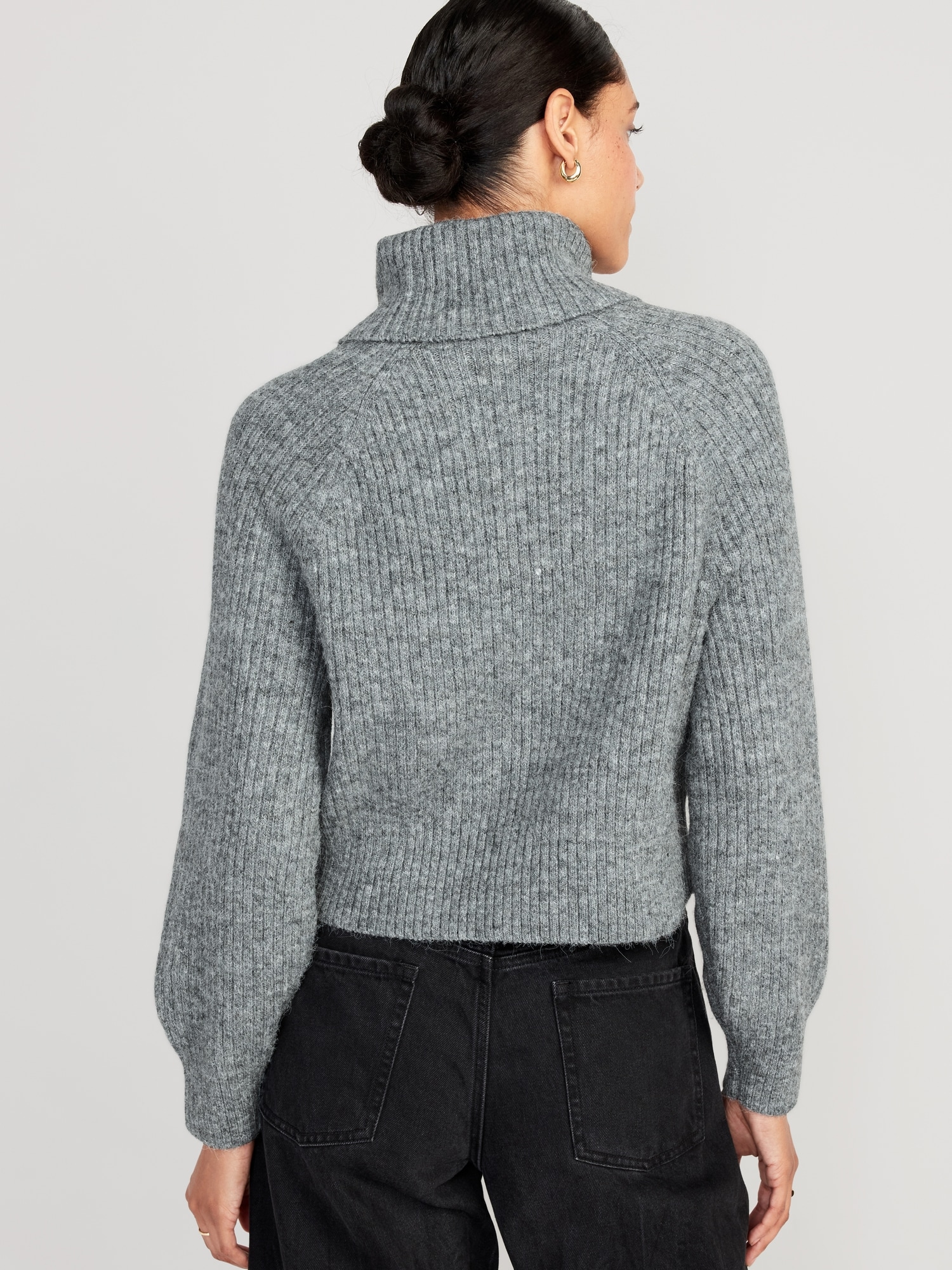 Cropped Turtleneck Sweater | Old Navy