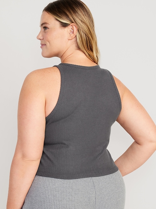 Image number 8 showing, Cropped Rib-Knit Tank Top