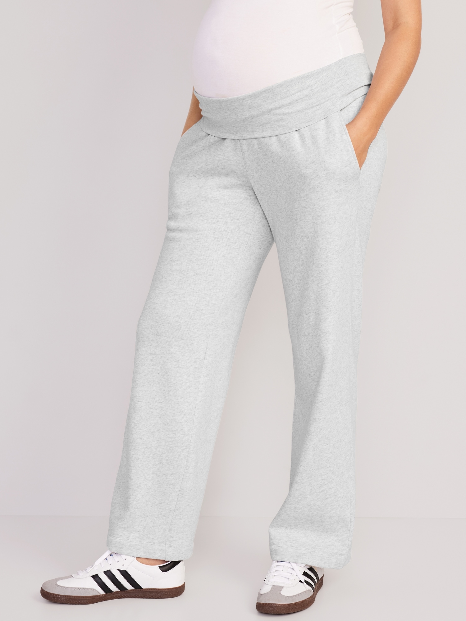 Old Navy Maternity Rollover Waist Jogger Sweatpants - ShopStyle Pants