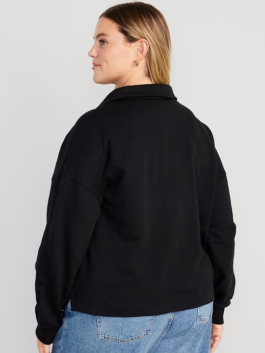 Image number 7 showing, Collared Fleece Pullover