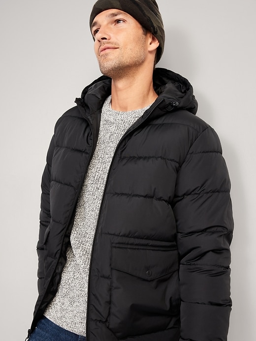 Image number 7 showing, Hooded Quilted Puffer Jacket