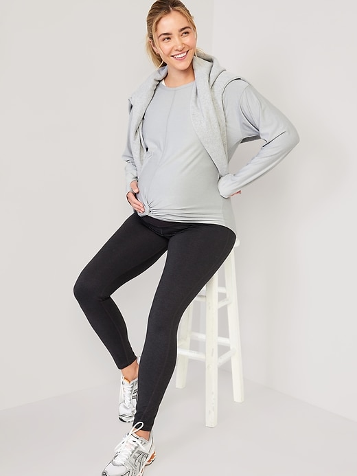 Image number 6 showing, Maternity Long Sleeve Cloud 94 Soft Twist-Front Top