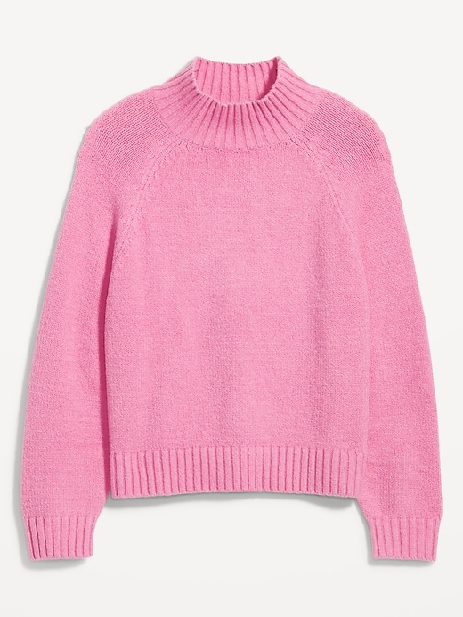 Image number 4 showing, Mock-Neck Crop Sweater