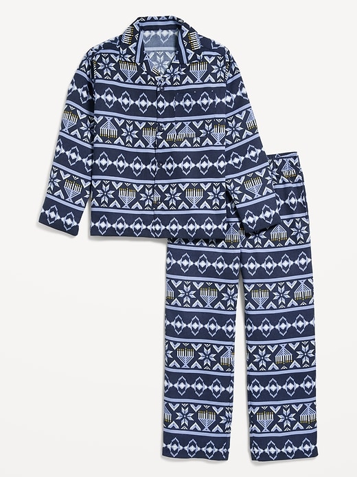 View large product image 2 of 4. Gender-Neutral Printed Pajama Set for Kids