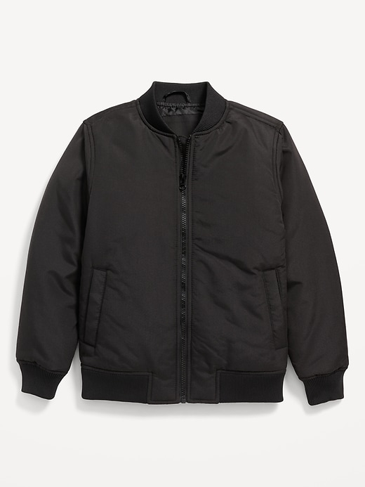 View large product image 1 of 1. Zip-Front Bomber Jacket for Boys