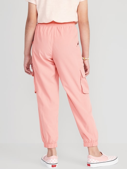 View large product image 2 of 5. High-Waisted StretchTech Cargo Jogger Performance Pants for Girls