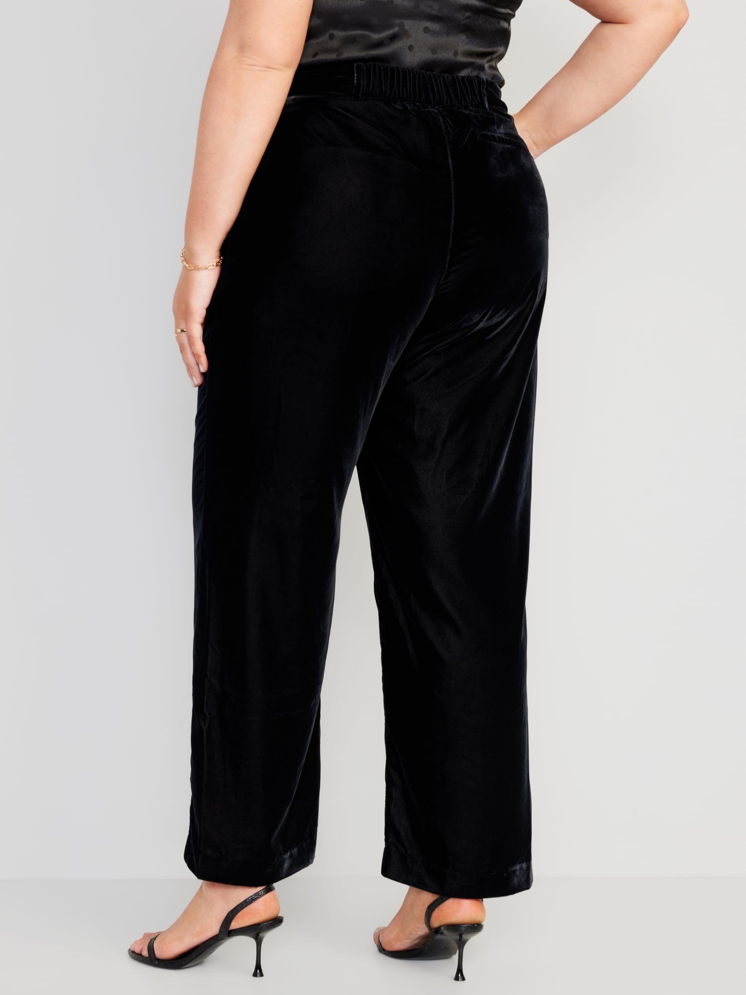 Black | Washed Velvet Jean | Pure Collection