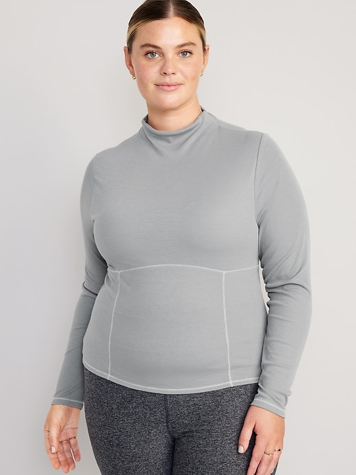 Supreme Mock Neck L／S Top Navy S UltraLite Mock-Neck Top | Old Navy