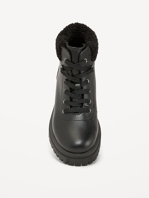 Image number 3 showing, Faux Leather Hiking Boot