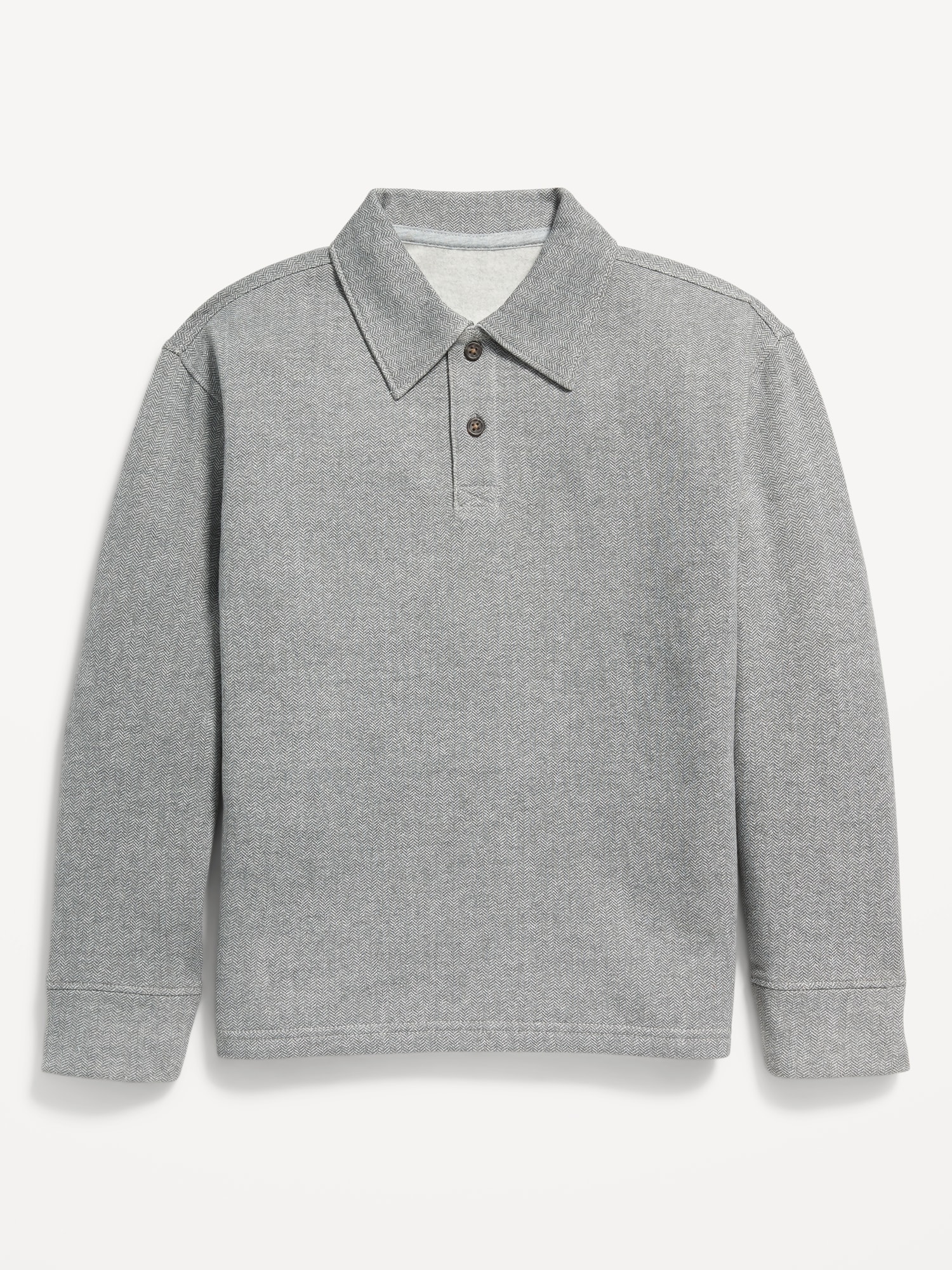 Long-Sleeve Fleece Polo Shirt for Boys | Old Navy